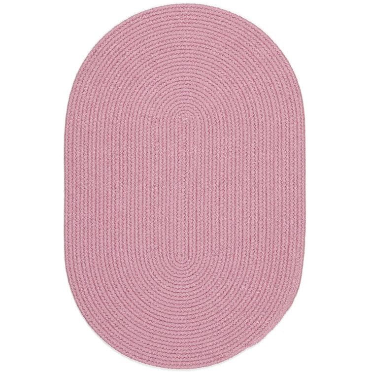 August Grove® Misha Hand Braided Pink Rug & Reviews Wayfair